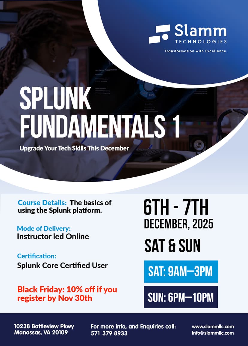 Splunk Fundamentals 1 Flyer